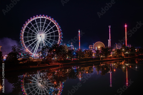 Ferris Wheel at Volksfest, Cannstatter Wasen, Stuttgart Germany