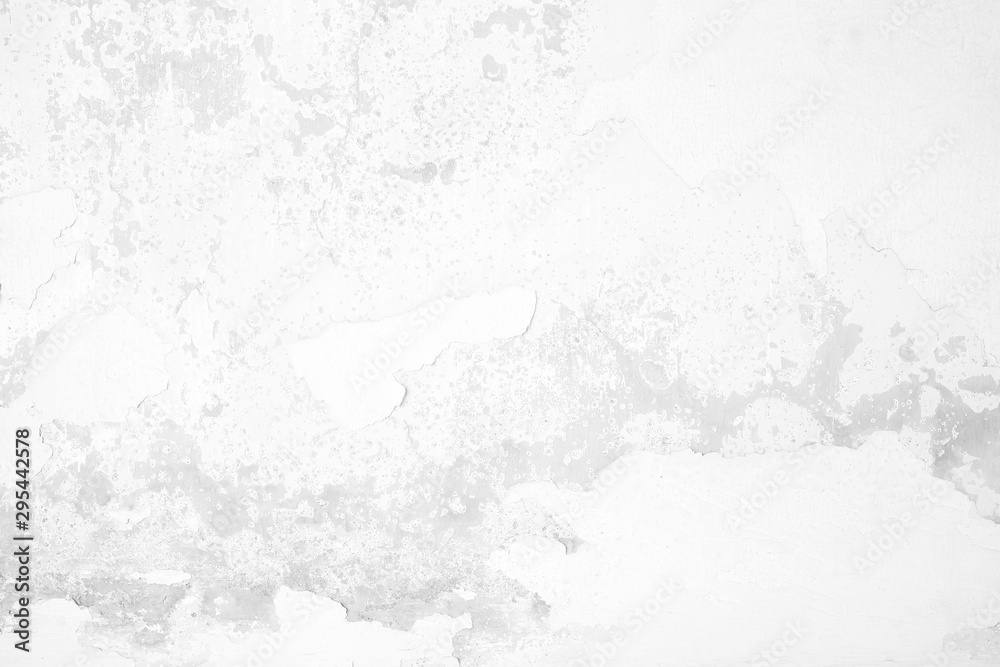 White Grunge Peeling Paint on Concrete Wall Texture Background. White Grunge Peeling Paint on Concrete Wall Texture Background.