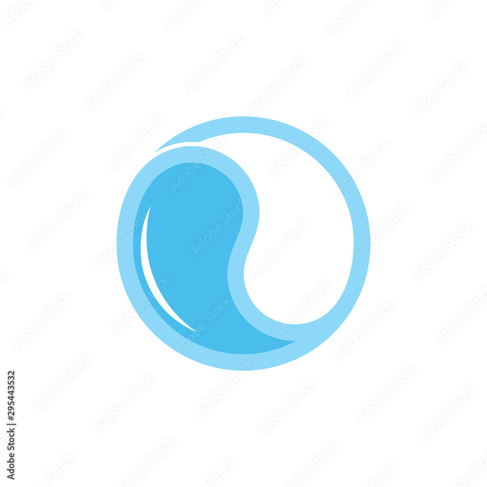 circle water rotation geometric outline fresh symbol vector circle water rotation geometric outline fresh symbol vector