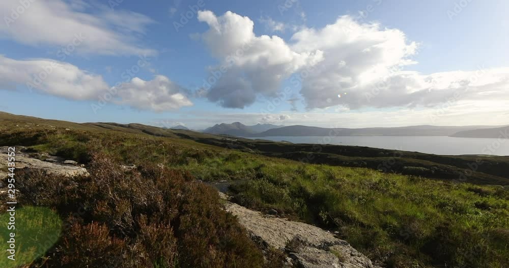 Beautiful mountains landscape of Scotland nature with beautiful evening cloudy sky. Beautiful mountains landscape of Scotland nature with beautiful evening cloudy sky.