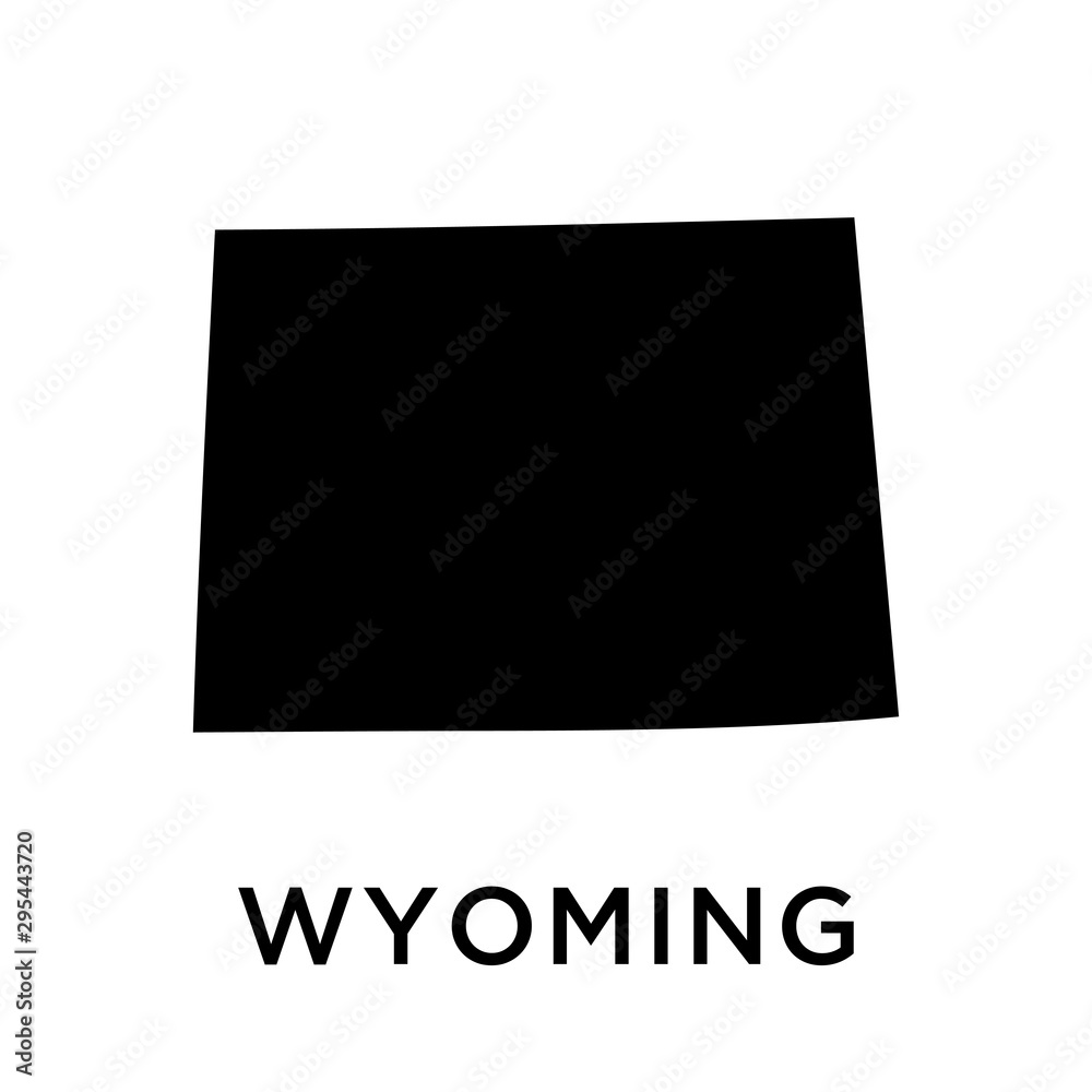 Wyoming map vector design template Wyoming map vector design template