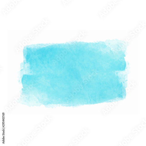Blue watercolor spot on white background.Vector illustration.