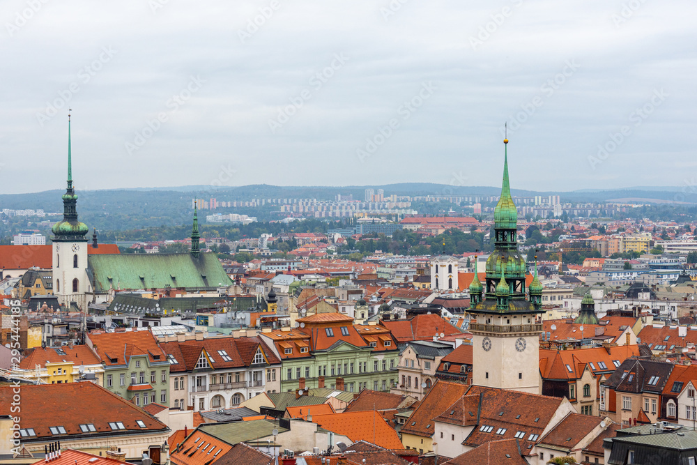 View at Brno from the Cathedral tower