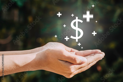 Hand receives dollar