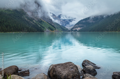 Misty Mountains of Lake Louise