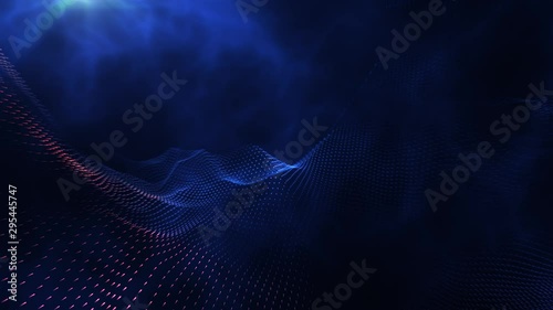 Particle Background with Fog