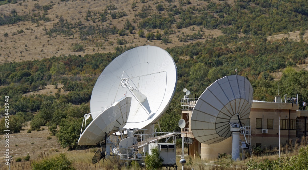 radio antennas in the landcape of macedonia