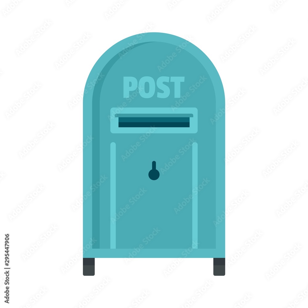 Street post box icon. Flat illustration of street post box vector icon for web design Street post box icon. Flat illustration of street post box vector icon for web design