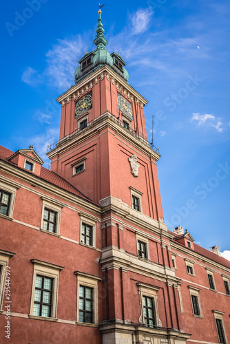 Royal Castle located on Castle Square on the Old Town of Warsaw, capital city of Poland © Fotokon