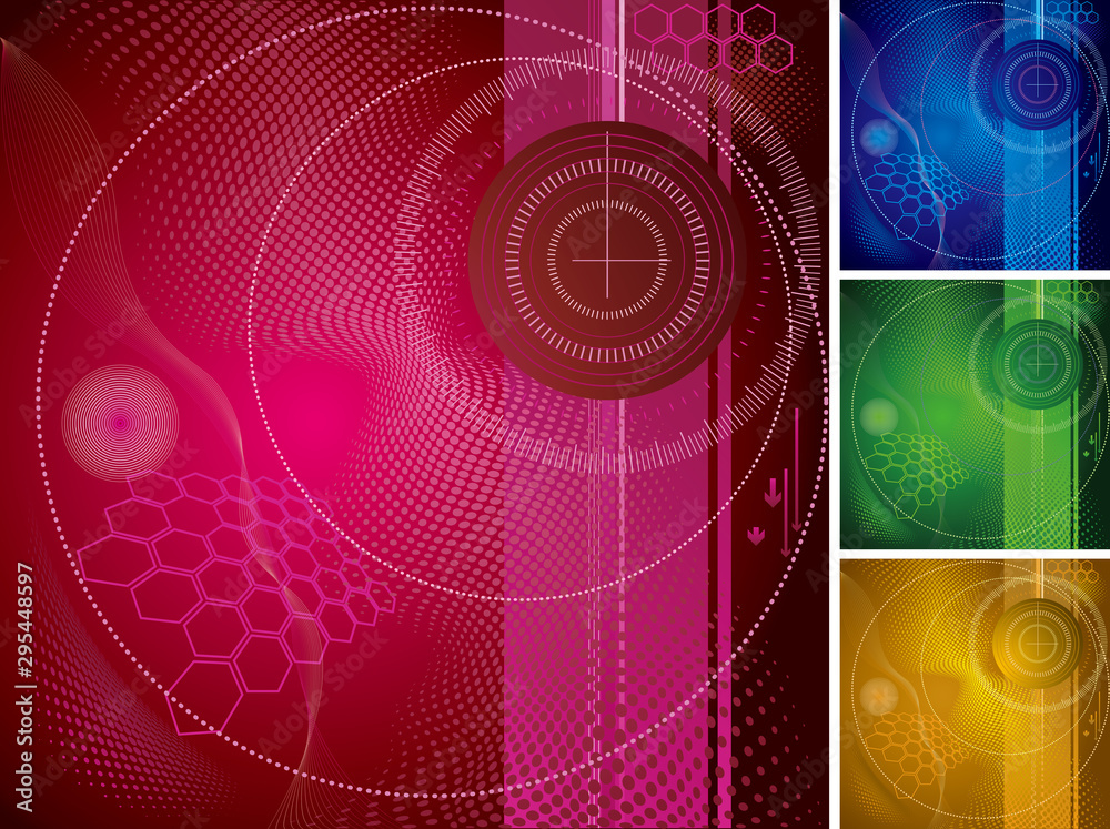 Abstract background design. The image consists of four colors.