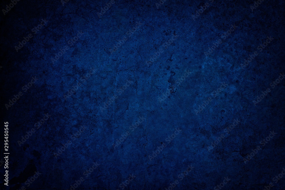 Blue Grunge Concrete Wall Texture Background.