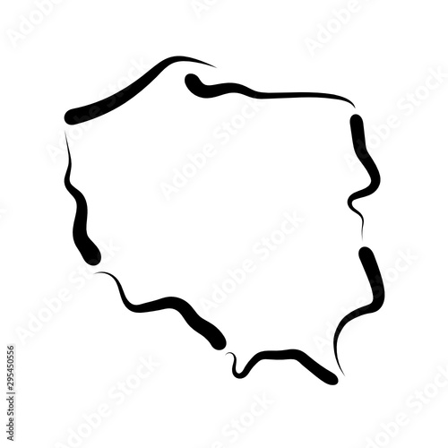 Mapa Polski - kontury