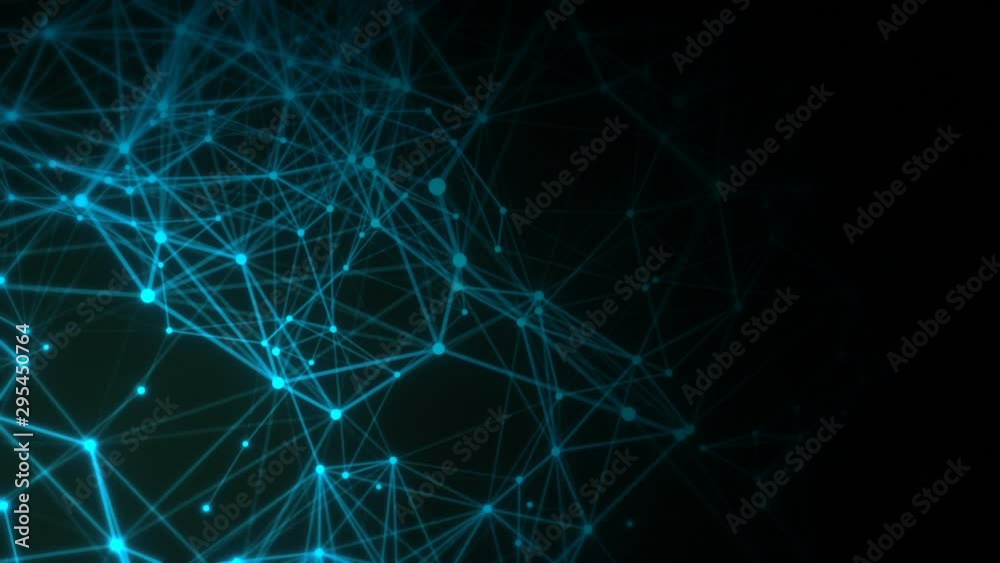 blue network connection copy space background