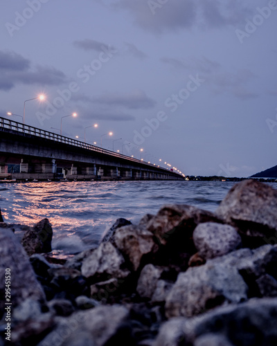 bridge at sunset