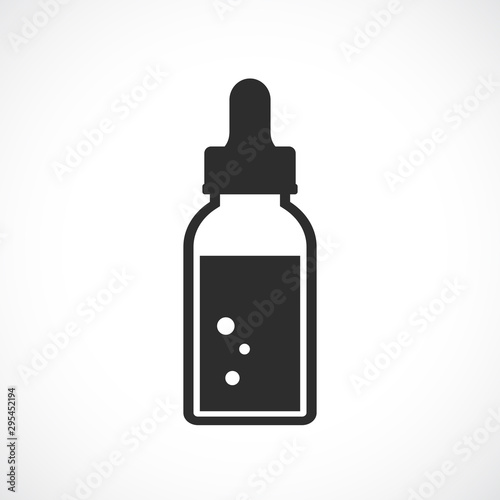 Elixir medical bottle vector icon