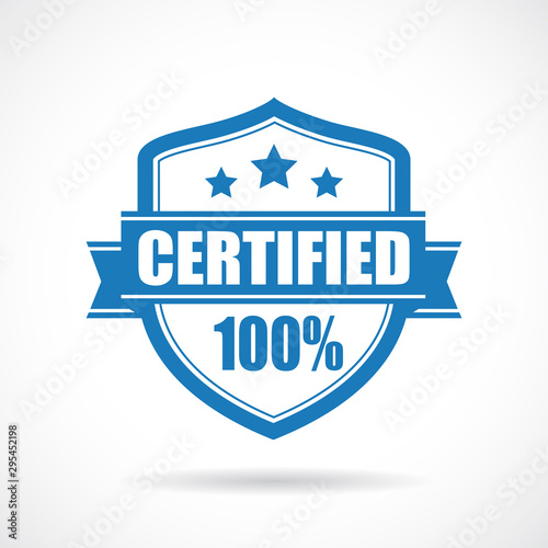 Certified vector shield icon