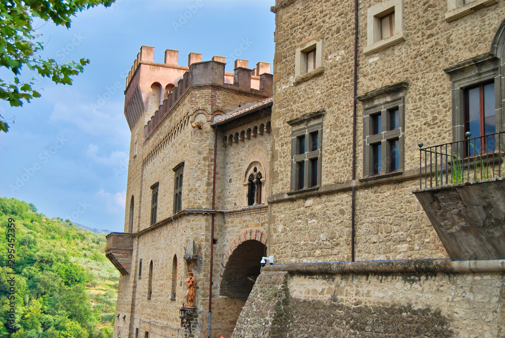 Medieval Castle in an Italian Village