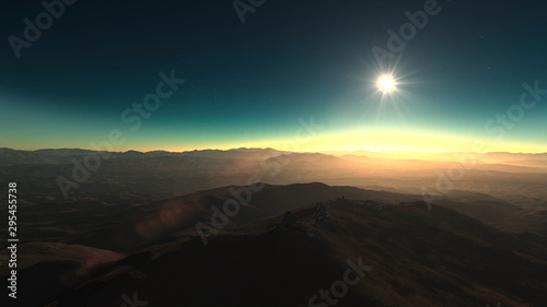 the beginning of the Eclipse of the sun