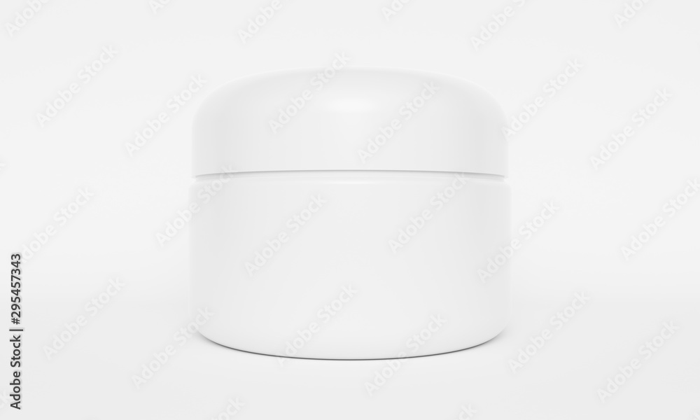 Mockup skin cream packaging with shadow. 3d rendering Mockup skin cream packaging with shadow. 3d rendering
