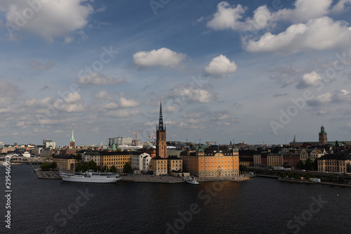 View of Stockholm from the observation deck. Stockholm. Sweden 08.2019