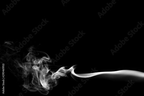 smoke on black background