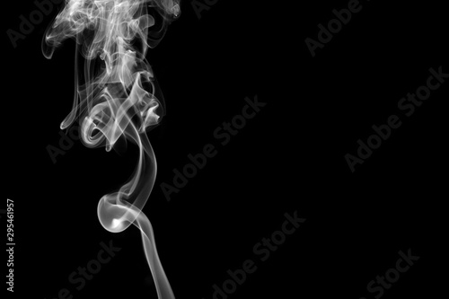 smoke on black background