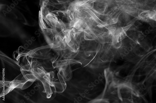 smoke on black background