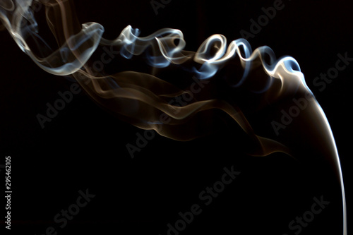 smoke on black background