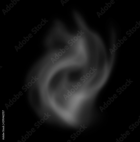 smoke on black background
