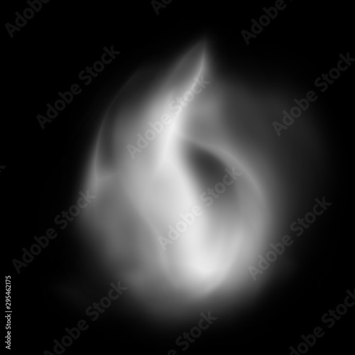 smoke on black background