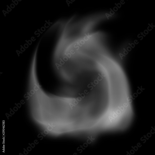 smoke on black background