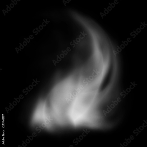 smoke on black background