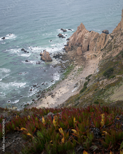 Ocean waves in Praia da Ursa