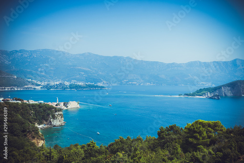 Beautiful landscape and seascape of Montenegro. Budva