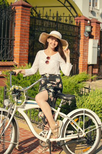 girl on cycle