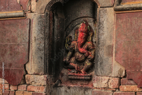 Statue of Ganesh in Nepal, hinduism 