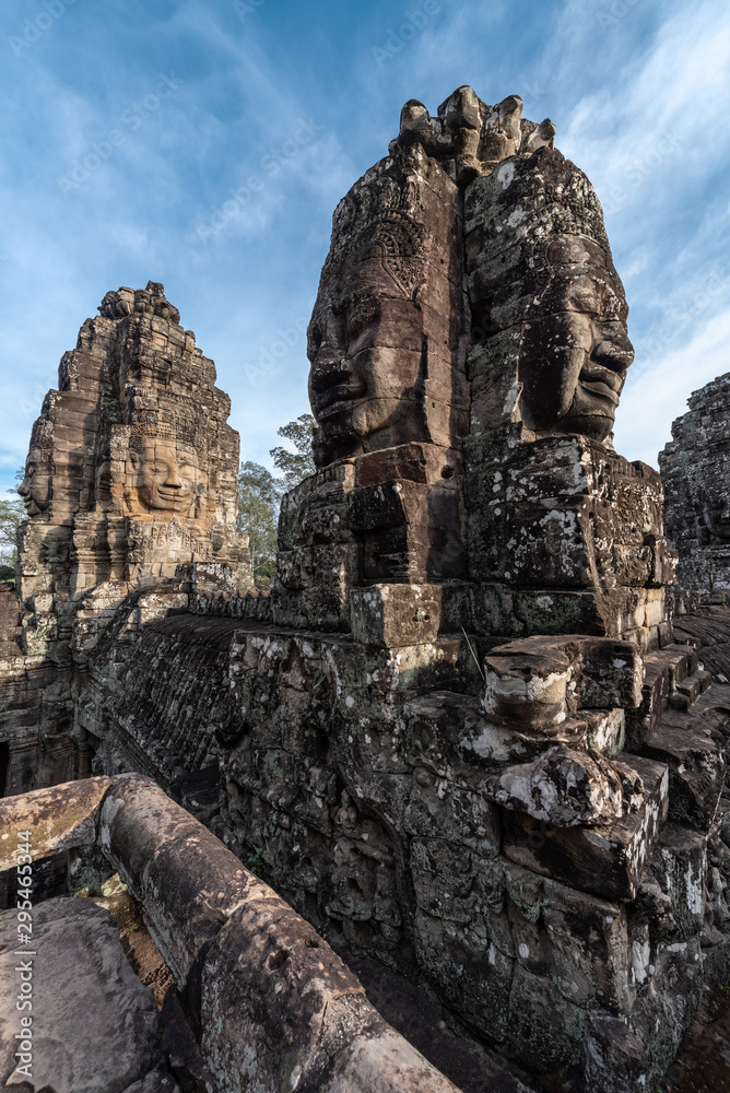 Tower view of Bayon temple, Siem Reap, Cambodia Tower view of Bayon temple, Siem Reap, Cambodia