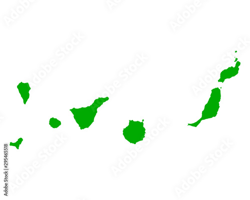 Karte der Kanarischen Inseln