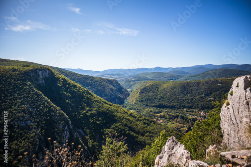 Beautiful mountains and hills near the Drvar in Bosnia and Herzegovina