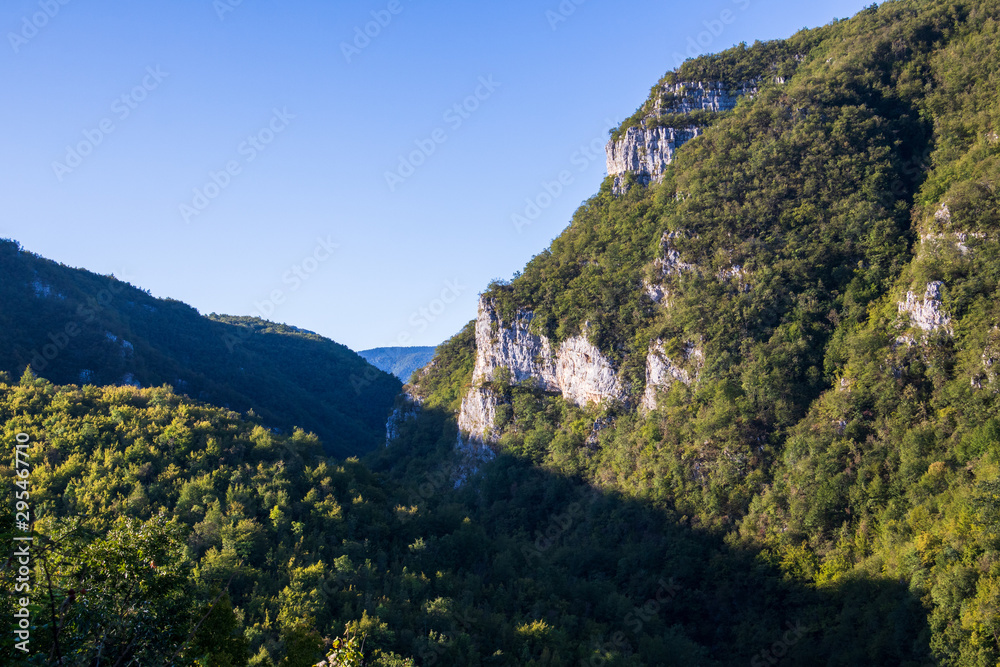 Beautiful mountains and hills near the Drvar in Bosnia and Herzegovina