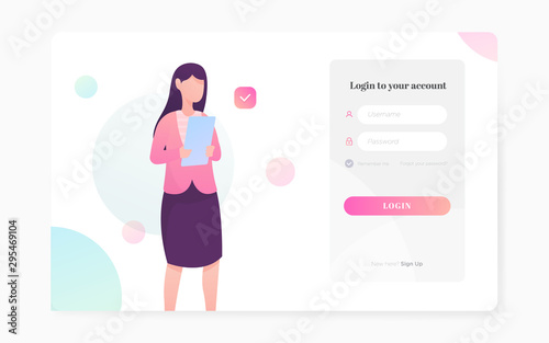 modern login page design