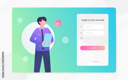 modern login page design