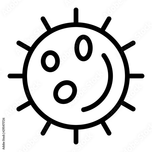 Disease virus icon. Outline disease virus vector icon for web design isolated on white background