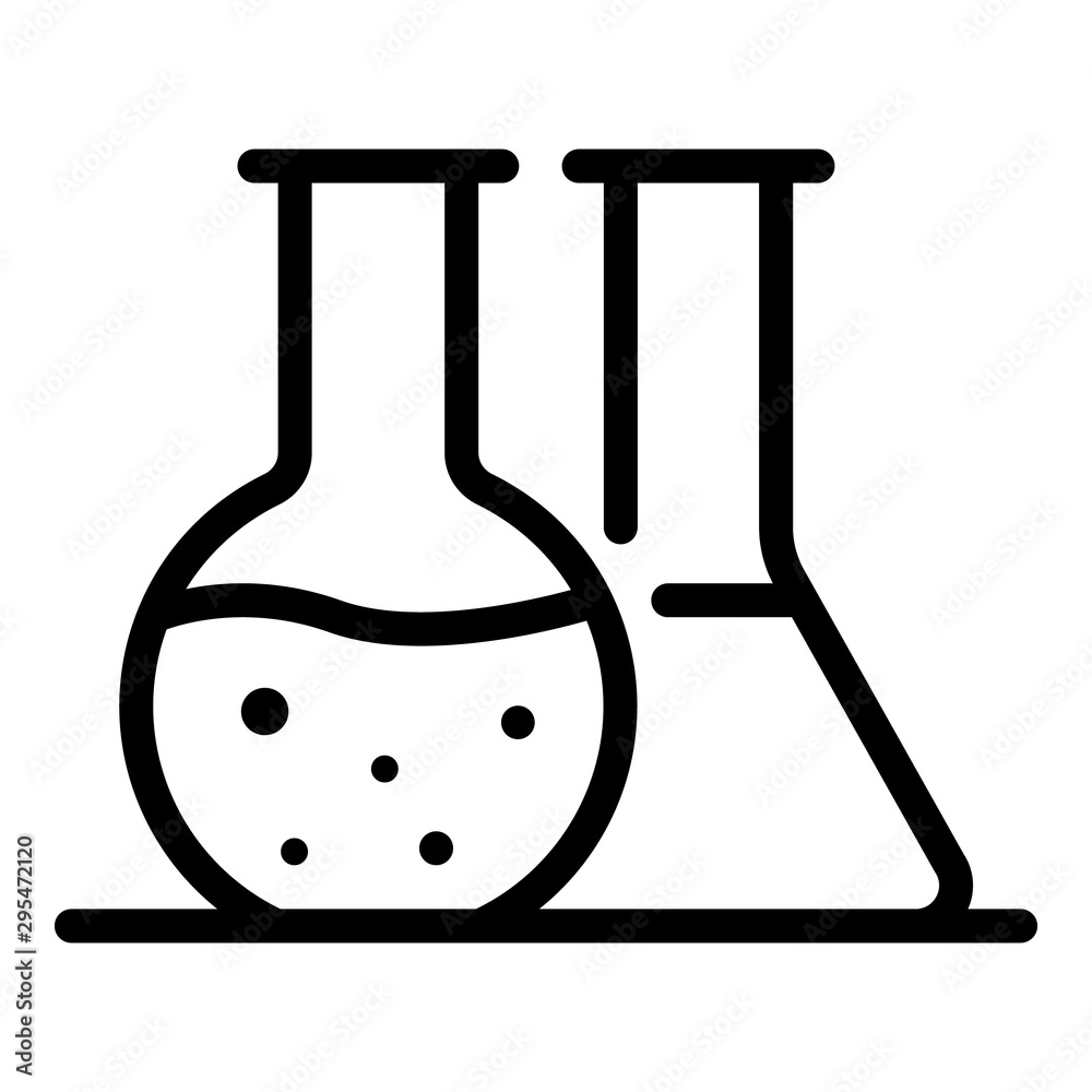 Chemical pot icon. Outline chemical pot vector icon for web design isolated on white background Chemical pot icon. Outline chemical pot vector icon for web design isolated on white background
