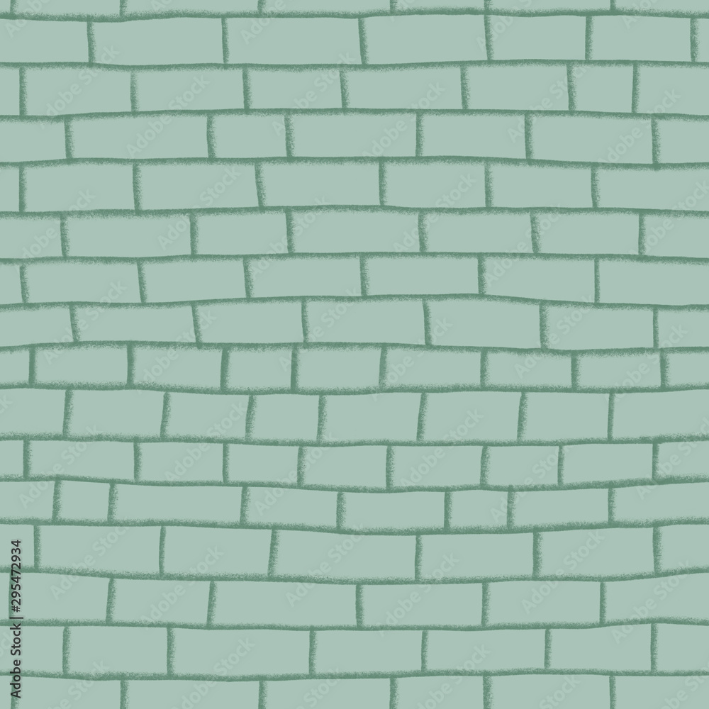 Fototapeta premium Brick wall seamless pattern