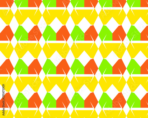 Cute geometrical textile pattern design and modern stylish wallpaper