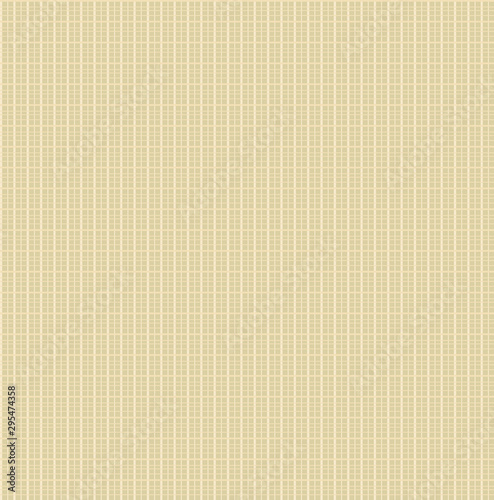 Linen seamless pattern. Beige striped background. Brown paper cardboard texture. Burlap seamless background. Weaving cloth. Vintage textile tile with lines. Cotton fabric thread. Vector illustration. 