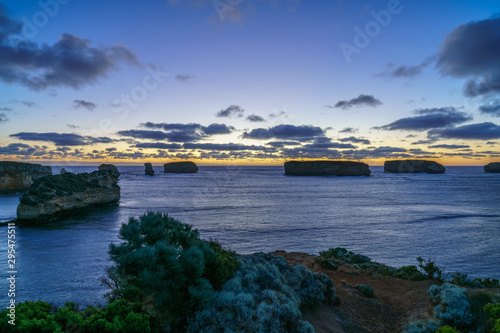 bay of islands after sunset at blue hour  great ocean road  australia 5