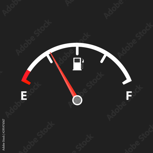 Empty fuel meter