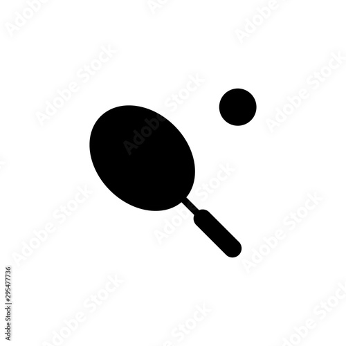 tennis racket and ball icon for web and mobile